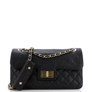 Chanel Mademoiselle Lock Flap Bag Quilted Caviar Medium