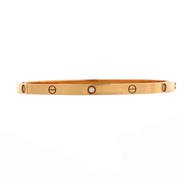 Cartier Love 6 Diamond Bracelet 18K Rose Gold and Diamonds Small