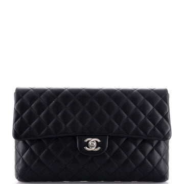 Chanel Classic Flap Clutch Quilted Lambskin