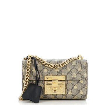 Gucci Padlock Shoulder Bag Printed GG Coated Canvas Small