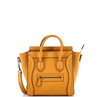 Celine Luggage Bag Grainy Leather Nano