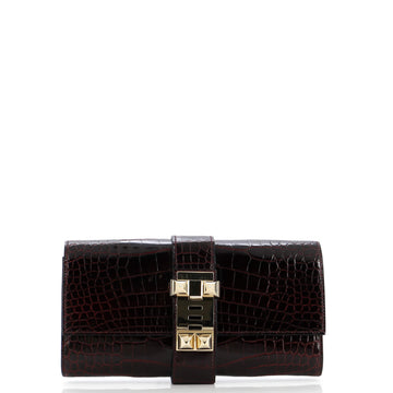 Hermes Medor Clutch Shiny Alligator 23