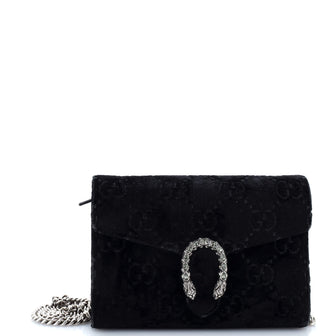 Gucci Dionysus Chain Wallet GG Velvet Small
