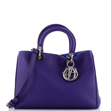 Christian Dior Diorissimo Tote Pebbled Leather Medium
