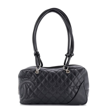 Chanel Cambon Bowler Bag Quilted Leather Medium