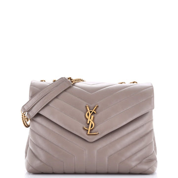Saint Laurent Loulou Shoulder Bag Matelasse Chevron Leather Medium
