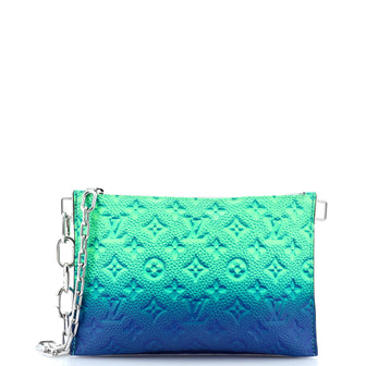 Louis Vuitton Trio Pouch Messenger Bag Limited Edition Illusion Monogram Taurillon Leather