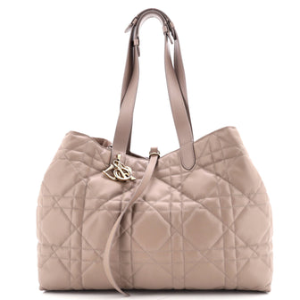 Christian Dior Toujours Tote Bag Macrocannage Quilt Calfskin Large