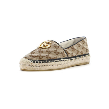 Gucci Women's GG Marmont Espadrilles Diagonal Quilted GG Canvas