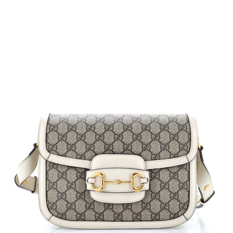 Gucci Horsebit 1955 Shoulder Bag GG Coated Canvas Small