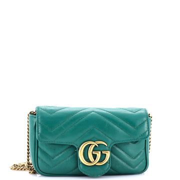 Gucci GG Marmont Flap Bag Matelasse Leather Super Mini