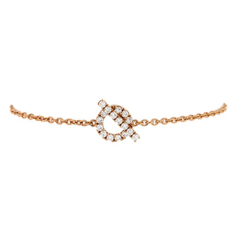 Hermes Finesse Bracelet 18K Rose Gold and Diamonds