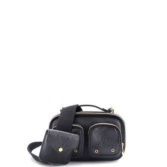 Louis Vuitton Utility Crossbody Bag Calfskin with Embossed Monogram Detail