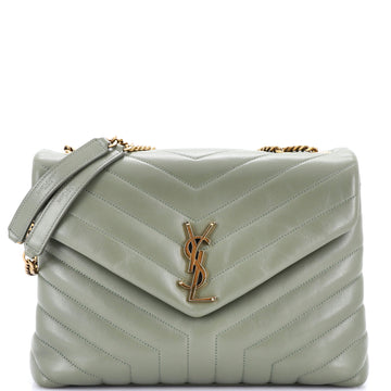Saint Laurent Loulou Shoulder Bag Matelasse Chevron Leather Medium