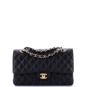 Chanel Classic Double Flap Bag Quilted Caviar Medium