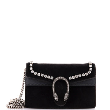 Gucci Dionysus Bag Crystal Embellished Velvet Super Mini