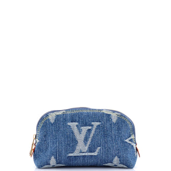 Louis Vuitton Cosmetic Pouch Monogram Denim Giant PM