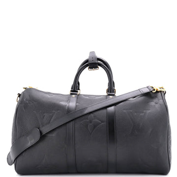 Louis Vuitton Keepall Bandouliere Bag Monogram Empreinte Giant 45