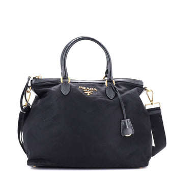 Prada Convertible Zip Tote Tessuto Medium