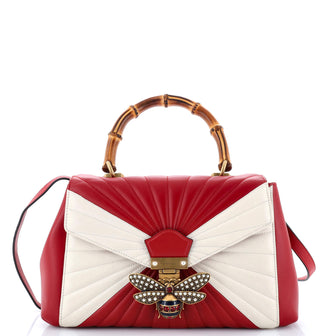 Gucci Queen Margaret Top Handle Bag Multicolor Quilted Leather Medium