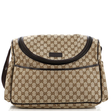 Gucci Diaper Crossbody Bag GG Canvas