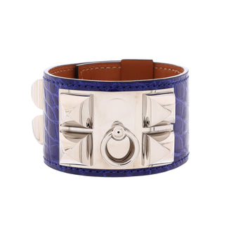 Hermes Collier de Chien Bracelet Alligator