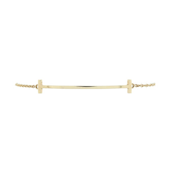 Tiffany & Co. T Smile Chain Bracelet 18K Yellow Gold Medium