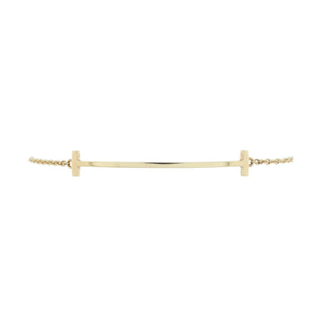 Tiffany & Co. T Smile Chain Bracelet 18K Yellow Gold Medium