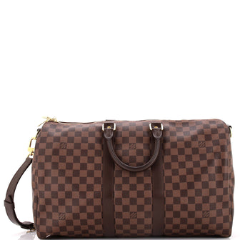 Louis Vuitton Keepall Bandouliere Bag Damier 45