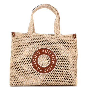 Louis Vuitton OnTheGo Tote By The Pool Crochet Raffia MM
