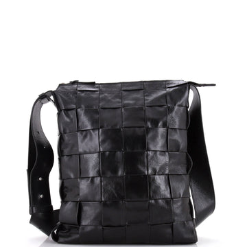 Bottega Veneta Cassette Messenger Bag Maxi Intrecciato Paper Calfskin