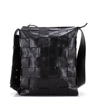 Bottega Veneta Cassette Messenger Bag Maxi Intrecciato Paper Calfskin
