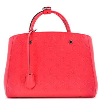 Louis Vuitton Montaigne Handbag Monogram Empreinte Leather MM
