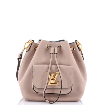 Louis Vuitton Lockme Pocket Bucket Bag Leather