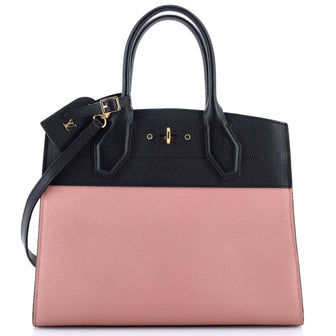 Louis Vuitton City Steamer Handbag Leather MM