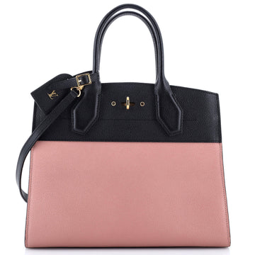 Louis Vuitton City Steamer Handbag Leather MM