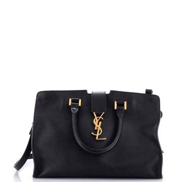 Saint Laurent Monogram Cabas Leather Small