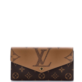 Louis Vuitton Sarah Wallet NM Reverse Monogram Giant and Monogram Canvas