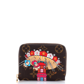 Louis Vuitton Zippy Coin Purse Limited Edition Vivienne Xmas Monogram Canvas