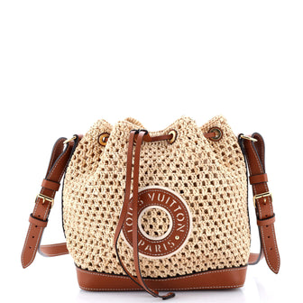 Louis Vuitton Noe Handbag Raffia with Leather BB