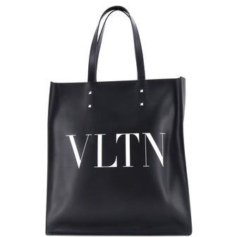 Valentino Garavani VLTN Rockstud Shopping Tote Printed Leather Tall