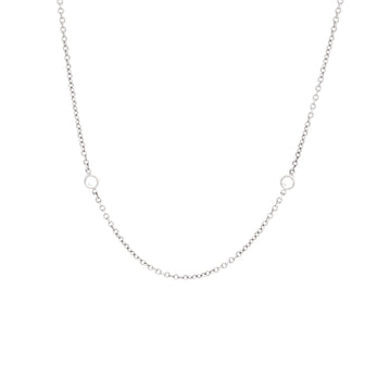 Tiffany & Co. Elsa Peretti Diamonds By The Yard 10 Stone Necklace Platinum with Diamonds