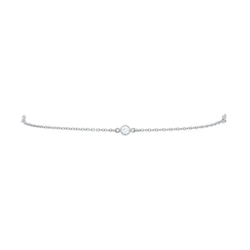 Tiffany & Co. Elsa Peretti Diamonds by the Yard 3 Stone Bracelet Platinum with Diamonds