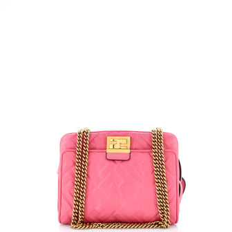 Fendi Upside Down Bag Zucca Embossed Leather