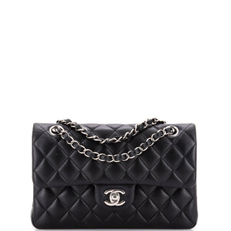Chanel Classic Double Flap Bag Quilted Lambskin Small