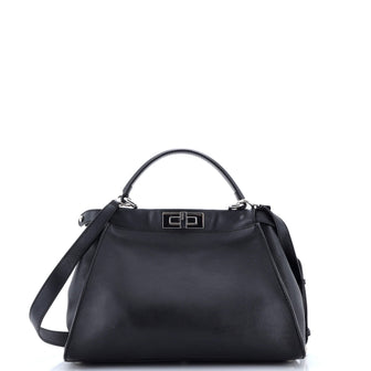 Fendi Monster Peekaboo Bag Calfskin and Python Regular