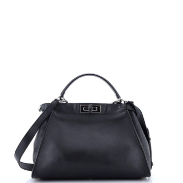 Fendi Monster Peekaboo Bag Calfskin and Python Regular