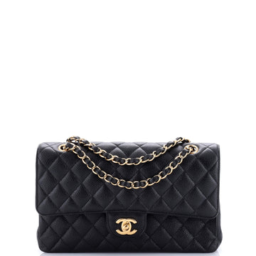 Chanel Classic Double Flap Bag Quilted Caviar Medium