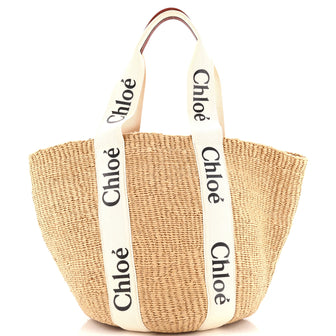 Chloe x Mifuko Woody Tote Raffia Large