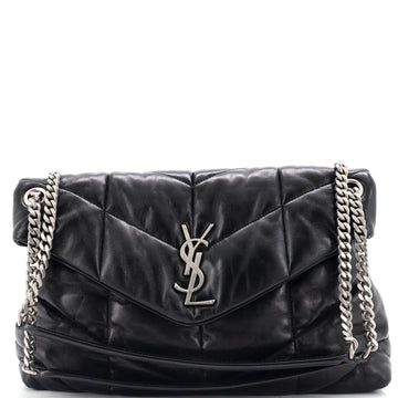 Saint Laurent Loulou Puffer Shoulder Bag Quilted Leather Medium